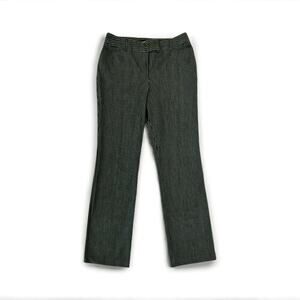 Fashion Bug Women’s Black Pinstripe Bootcut Slacks 33.5" Inseam Y2K SZ 12 Tall